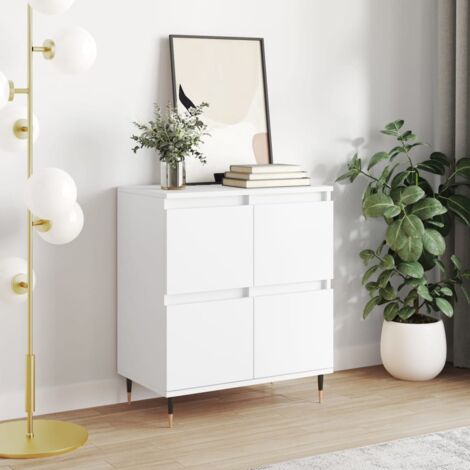 Buffet, Bahut, Meubles de rangement, Commodes Blanc 60x35x70 cm Bois d'ingénierie WFE905388 DESIGN IN (1/5)