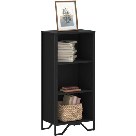 Bibliothèque, Étagère de Rangement, Meuble Étagère noir 50x31x106 cm bois d'ingénierie WFE188816 DESIGN IN (1/5)