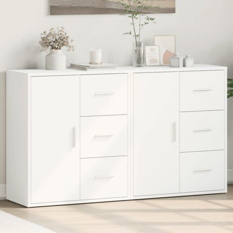 Buffets 2 pcs, Enfilades, Armoires de cuisine blanc 60x31x70 cm bois d'ingénierie WFE964372 DESIGN IN (1/5)