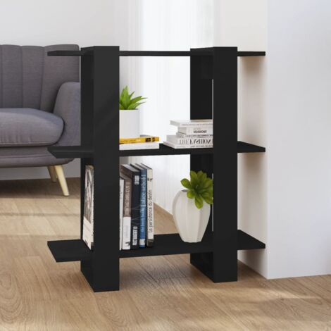 Bibliothèque, Meuble Étagère, Séparateur de pièce Noir 80x30x123,5 cm WFE548058 DESIGN IN (1/5)