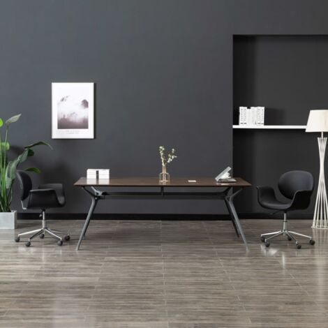 Chaise pivotante de bureau, Fauteuil de bureau Ergonomique Noir Similicuir WFE429514 DESIGN IN (1/5)