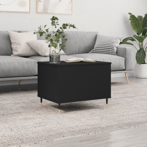 Table basse, Table de salon, Bout de canapé Noir 60x44,5x45 cm Bois d'ingénierie WFE579716 DESIGN IN (1/5)