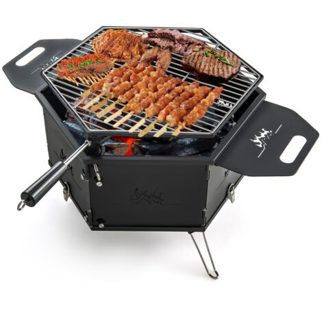 Barbecue au charbon de bois Gril de barbecue portable de pique-nique