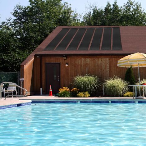 Maisonchic – Chauffage solaire de piscine 2 panneaux 500x75 cm – Matériau PE résistant aux intempéries – Capacité jusqu'à 21 500 L - CW8482