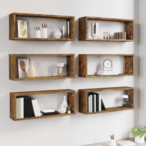 vidaXL Armoire murale de salle de bain - Chêne artisanal - 100 x 25 x 40 cm - Économie d'espace de rangement pour salle de bain, cuisine, chambre à coucher - Porte