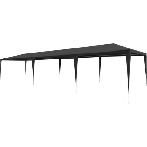Tente de réception, Tonnelle et Pergola de jardin, Barnum 3x9 m PE Anthracite OWV15516 DESIGN IN (1/5)
