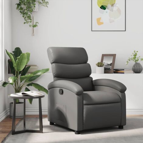 Fauteuil inclinable, Fauteuil de relaxation, Fauteuil de salon Gris Similicuir FVBB94161 MaiosnChic (1/5)