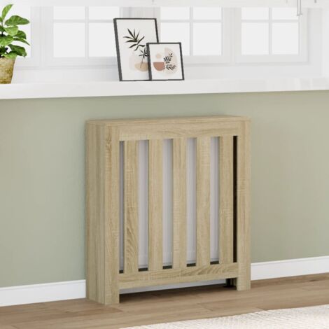 Cache-radiateur, Équipement pour radiateur chêne sonoma 78x20x82 cm bois d'ingénierie DESIGN IN942987