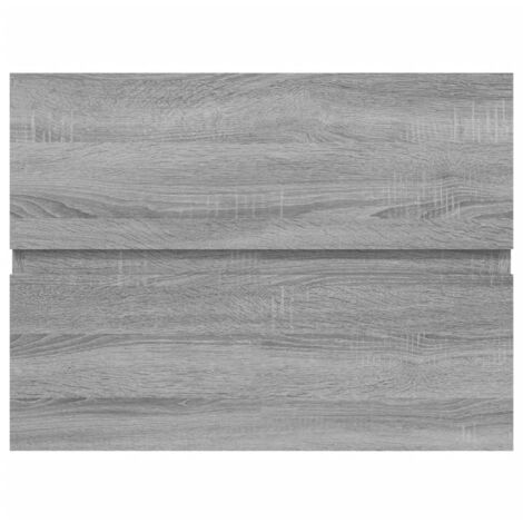 Armoire de lavabo  Meuble de salle de bain Sonoma gris 60x38,5x45 cm Bois d'ingénierie 47936