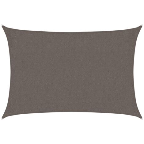 Voile d'Ombrage，Toile d'ombrage，Voile de parasol 160 g/m² Anthracite 2x3 m PEHD CFW48952 (1/5)