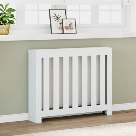 Cache-radiateur blanc 104x20x82 cm bois d'ingénierie DS9448 DESIGN IN