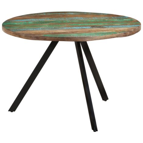 Table de salle à manger, Table à dîner, Table de cuisine 110x75 cm bois massif de récupération togp23519 DESIGN IN (1/5)