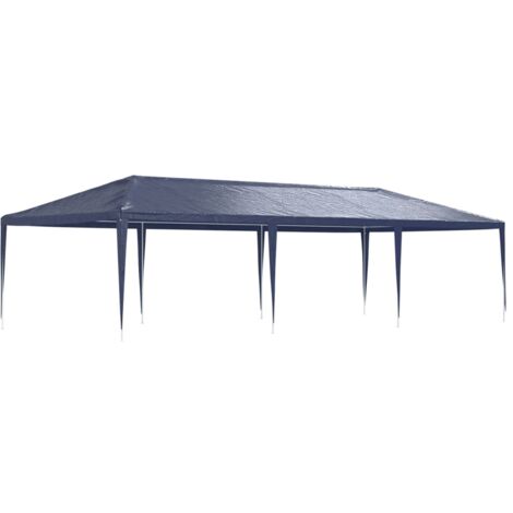 Tente de réception Tonnelle de réception Barnum 4x9 m Bleu 75514 (1/5)