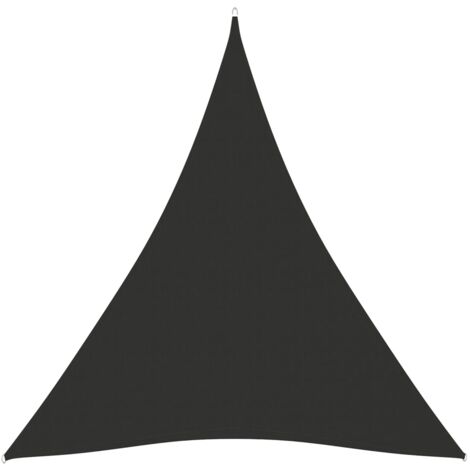 Voile d'ombrage Voile de parasol Toile d'ombrage tissu oxford triangulaire 5x6x6 m anthracite CVW33834 (1/5)