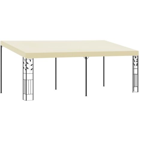 Tonnelle de Jardin Tente de réception - Rapide à Installer à montage mural 6x3x2,5 m Crème BV392591 - BonneVie (1/5)