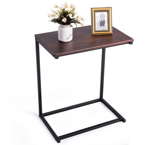 Table d’Appoint Table d’extrémité fixe Table pour Ordinateur Portable en forme de U, 55 x 35 x 65 cm couleur Naturel Maison Chic (1/5)