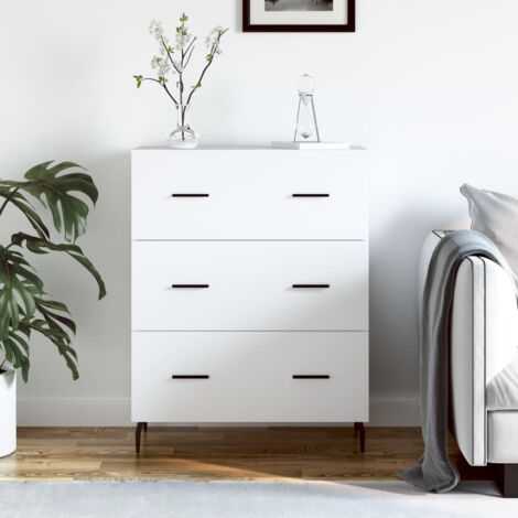 Buffet, Bahut, Meubles de rangement, Commodes blanc 69,5x34x90 cm bois d'ingénierie WFE766130 DESIGN IN (1/5)