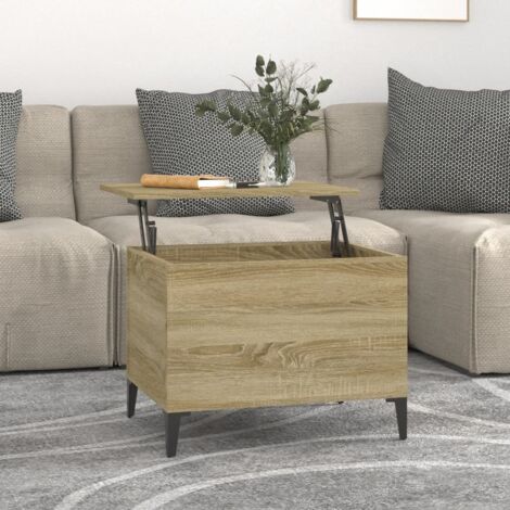 Table basse,Table d'appoint,Table de Salon Chêne sonoma 60x44,5x45 cm Bois d'ingénierie CFW902365 (1/5)