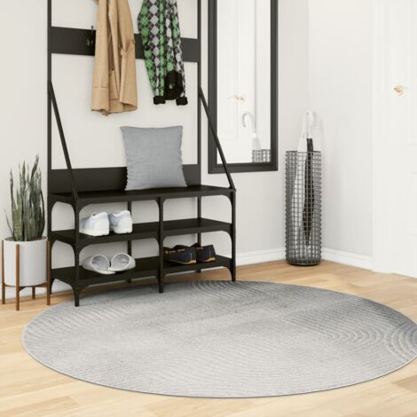 Tapis iza poils courts, Tapis de salon,Tapis d'entrée style scandinave gris ø 160 cm pwfn33872 DESIGN IN (1/5)