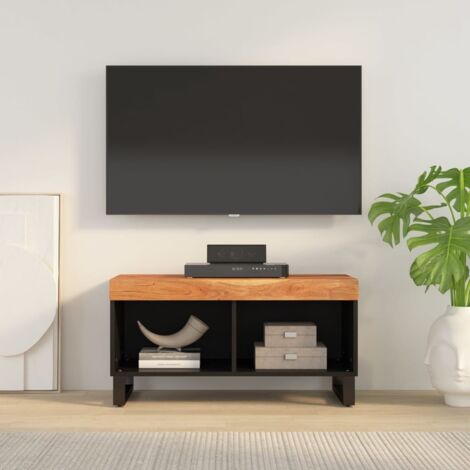 Meuble TV Banc TV Armoire de rangement 85x33x43,5 cm bois d'acacia massif 98586 (1/5)