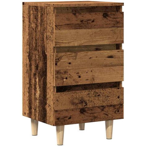 Table de chevet,Cabinet de chevet,Table de nuit vieux bois 40x35x69 cm bois d’ingénierie CFW690039 (1/5)