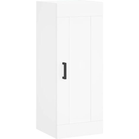 Buffet,Bahut,Armoire murale blanc 34,5x34x90 cm bois d'ingénierie CFW69298 (1/5)