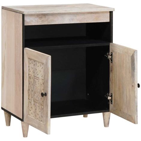 Buffet,Bahut,Meuble de Rangement Blanc 33,5 x 60 x 75 cm CFW67503 (1/5)
