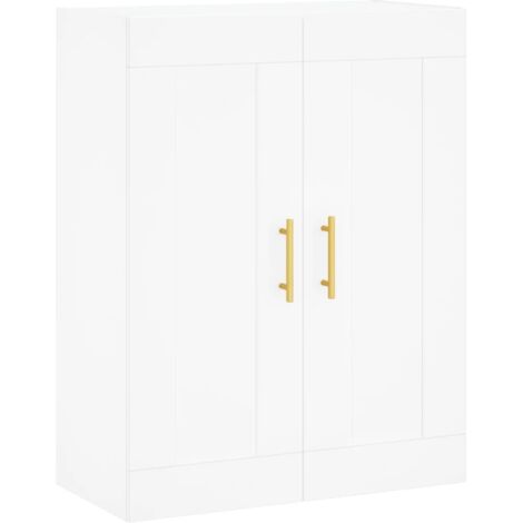Buffet,Bahut,Armoire murale blanc 69,5x34x90 cm bois d'ingénierie CFW19743 (1/5)
