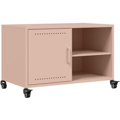 Meuble TV,Banc TV,Armoire TV rose 68x39x43,5 cm acier CFW792664 (1/5)