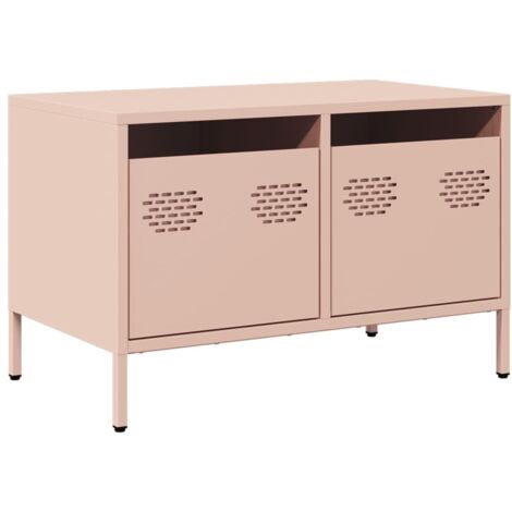 Meuble TV,Banc TV,Armoire TV rose 68x39x43,5 cm acier laminé à froid CFW380874 (1/5)