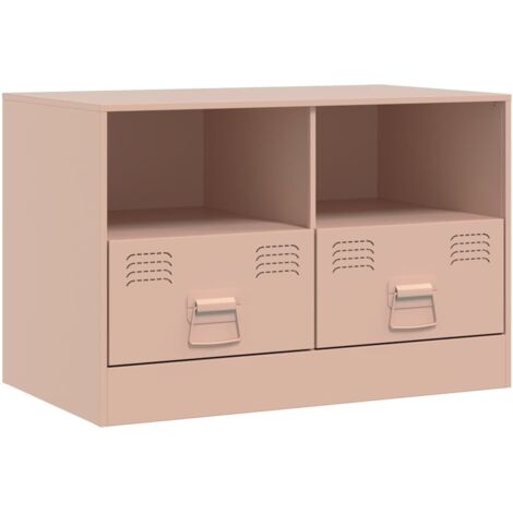 Meuble TV,Banc TV,Armoire TV rose 67x39x44 cm acier CFW416507 (1/5)