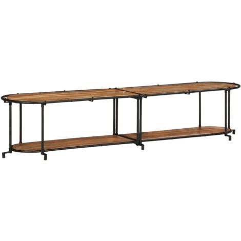 Meuble TV,Banc TV,Armoire TV 200x42x40 cm bois d'acacia massif CFW757229 (1/5)