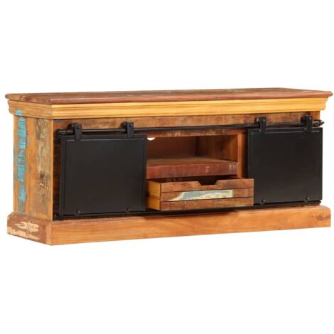 Meuble TV，Banc TV，Armoire TV 110 x 30 x 45 cm Bois de récupération massif CFW740759 (1/5)