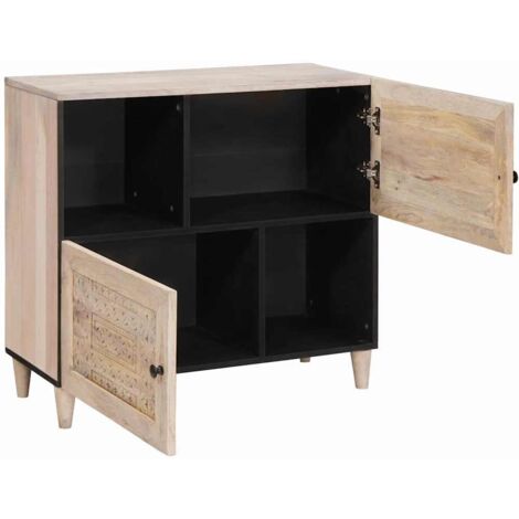 Buffet,Bahut,Meuble de Rangement Blanc 33,5 x 80 x 75 cm CFW68923 (1/5)