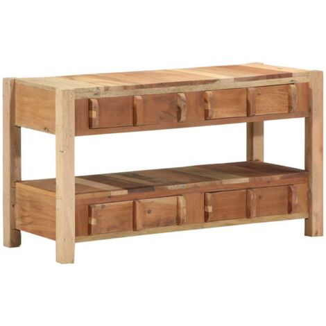 Meuble TV，Banc TV，Armoire TV Marron 83 x 33 x 46 cm Bois massif de récupération CFW250969 (1/5)