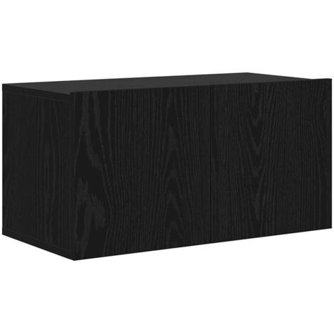 Meuble TV,Banc TV,Armoire TV Noir 60 x 30 x 30 cm Bois d'ingénierie CFW936699 (1/5)