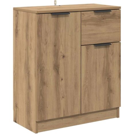 Demeyere Meuble Haut Cuisine Paprika Chêne – 60x30x70 Cm, Étagère Réglable, Revêtement Mélaminé Résistant Eau, Made In France