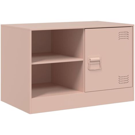 Meuble TV,Banc TV,Armoire TV rose 67x39x44 cm acier CFW611881 (1/5)