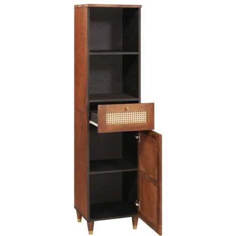 Buffet,Bahut,Meuble de Rangement avec tiroir avec étagère Marron 38 x 33.5 x 160 cm CFW78915 (1/5)