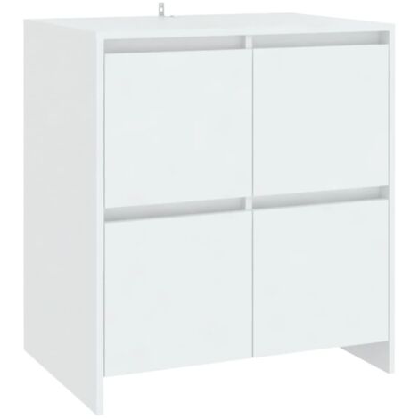 Buffet,Bahut,Meuble de Rangement Blanc 70x41x75 cm Bois d'ingénierie CFW62566 (1/5)