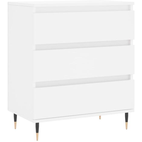 Buffet，Bahut，Meuble de Rangement Blanc 60x35x70 cm Bois d'ingénierie CFW99633 (1/5)
