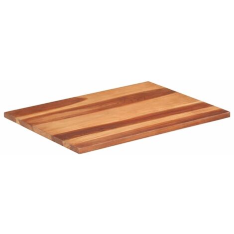 Dessus de table,Plateau de table,Dessus de bureau bois massif d'acacia 25-27 mm 60x80 cm CFW88279 (1/5)