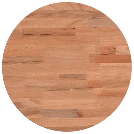 Dessus de table,Plateau de table,Dessus de bureau Ø30x4 cm rond bois massif de hêtre CFW60446 (1/5)
