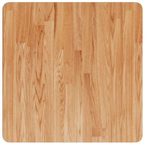 Dessus de table,Plateau de table,Dessus de bureau carré Marron clair60x60x2,5cm Bois chêne traité CFW49790 (1/5)