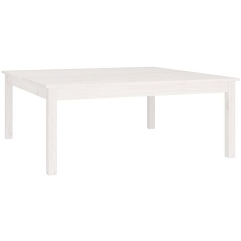 Table basse，Table d'appoint，Table de Salon Blanc 100x100x40 cm Bois massif de pin CFW90399 (1/5)