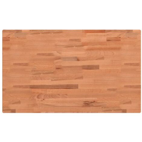 Dessus de table,Plateau de table,Dessus de bureau 100x60x4 cm rectangulaire bois massif de hêtre CFW78533 (1/5)