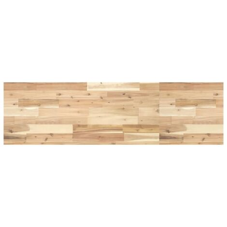 Dessus de table,Plateau de table,Dessus de bureau 140x40x4 cm rectangulaire bois massif d'acacia CFW40506 (1/5)