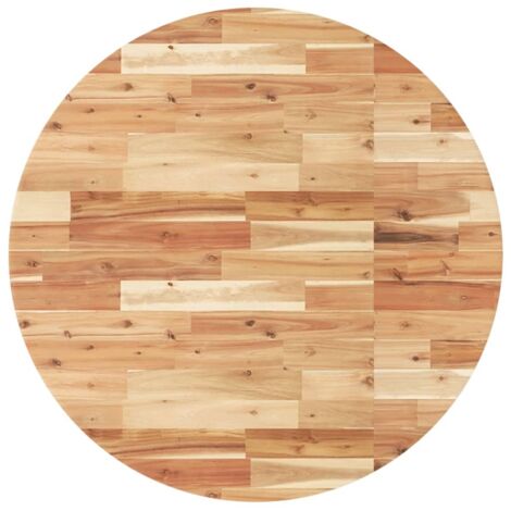 Dessus de table,Plateau de table,Dessus de bureau rond Ø90x4 cm bois massif d'acacia CFW87572 (1/5)