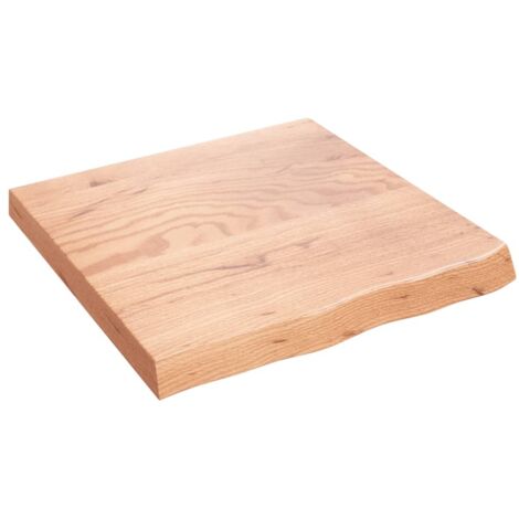 Dessus de table,Plateau de table,Dessus de bureau marron clair bois chêne massif traité CFW14749 (1/5)