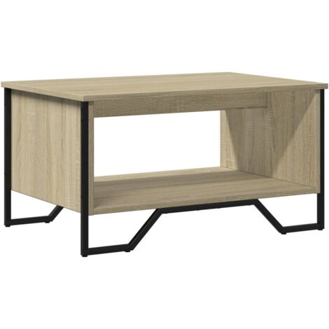 Table basse,Table d'appoint,Table de Salon chêne sonoma 75x51x40 cm bois d'ingénierie CFW28719 (1/5)